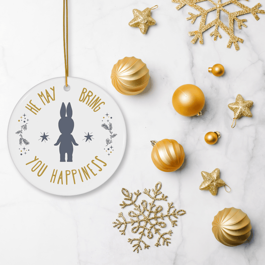 He May Bring You Happiness - Bunny Sonny Angel Ornament