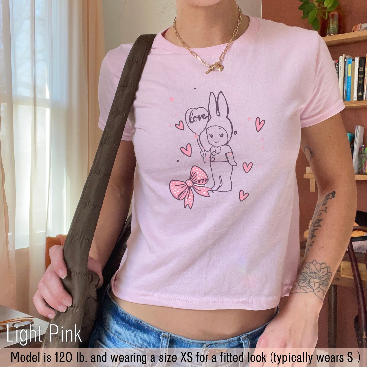 Pink Bow - Sonny Angel Baby Tee