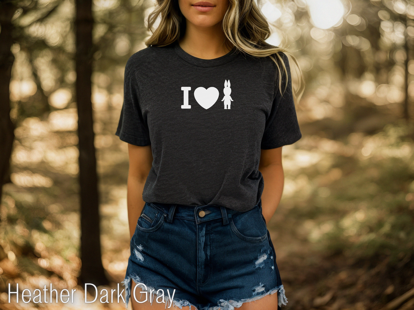 I Love Sonny Angel heather dark gray T-shirt