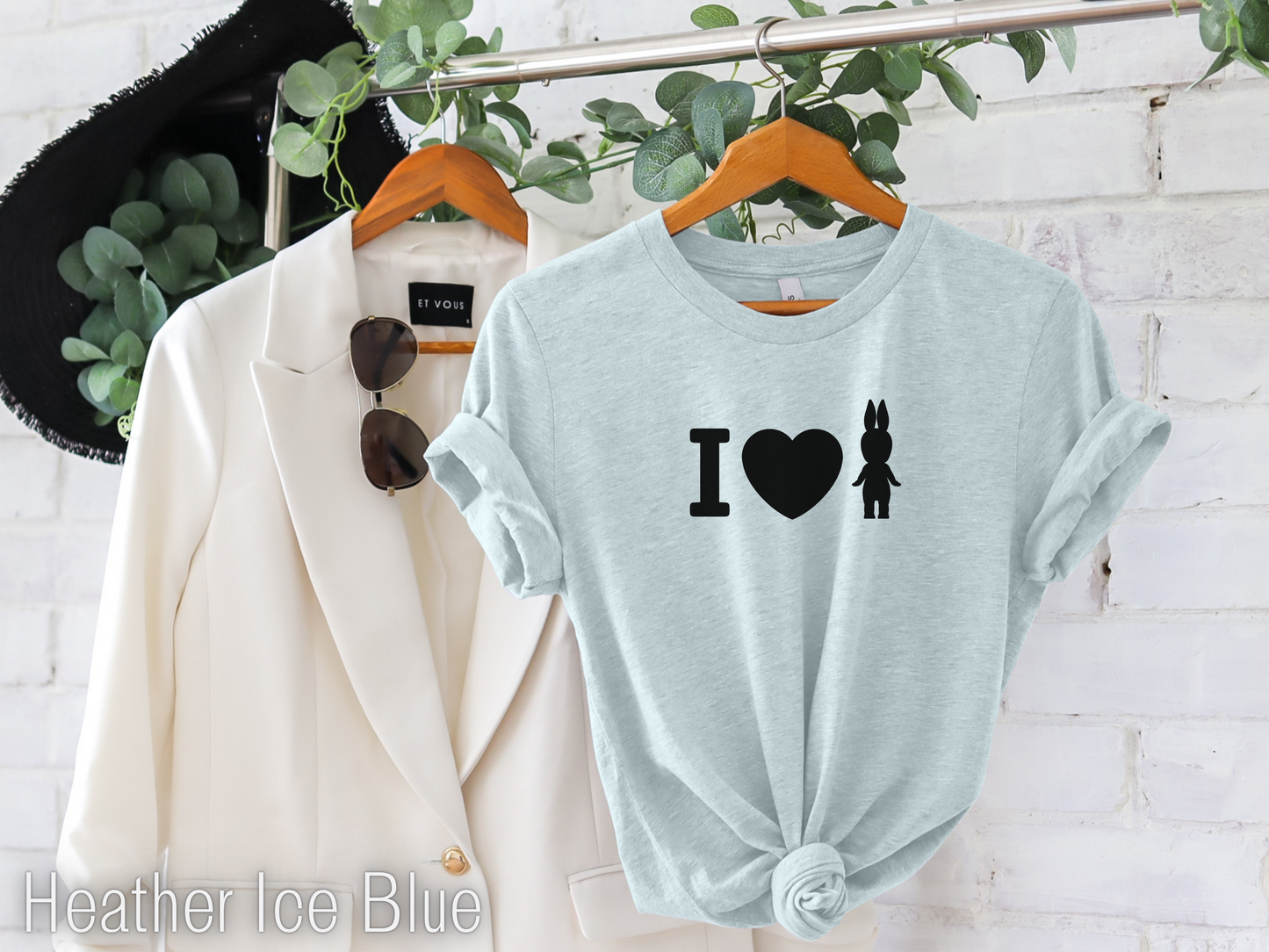 I Love Sonny Angel Heather Ice Blue T-shirt