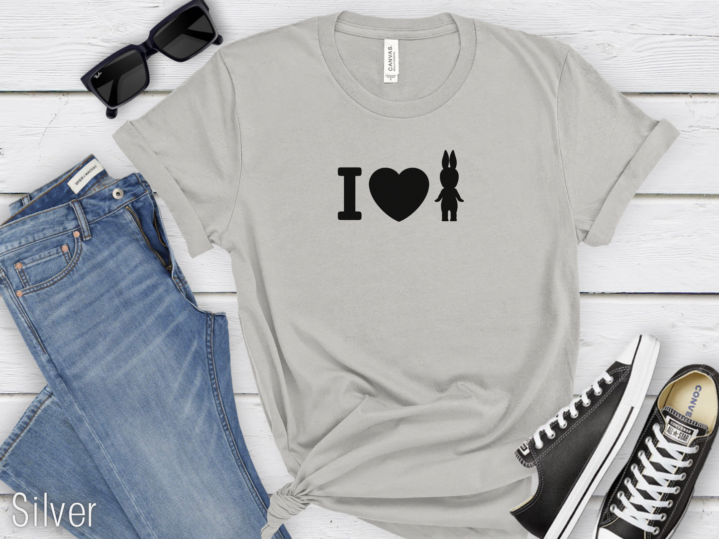 I Love Sonny Angel Silver Tshirt