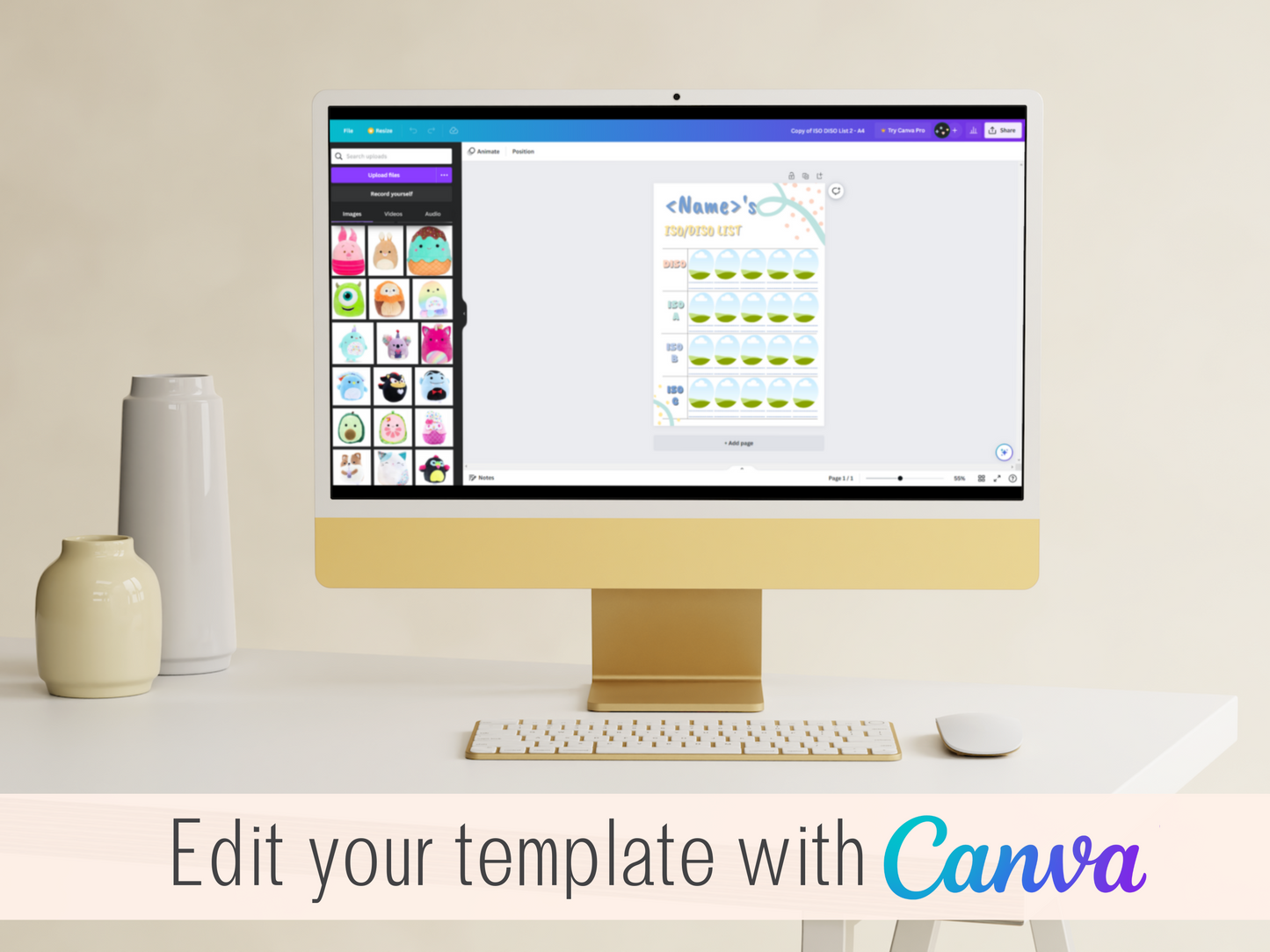 ISO List Template - White