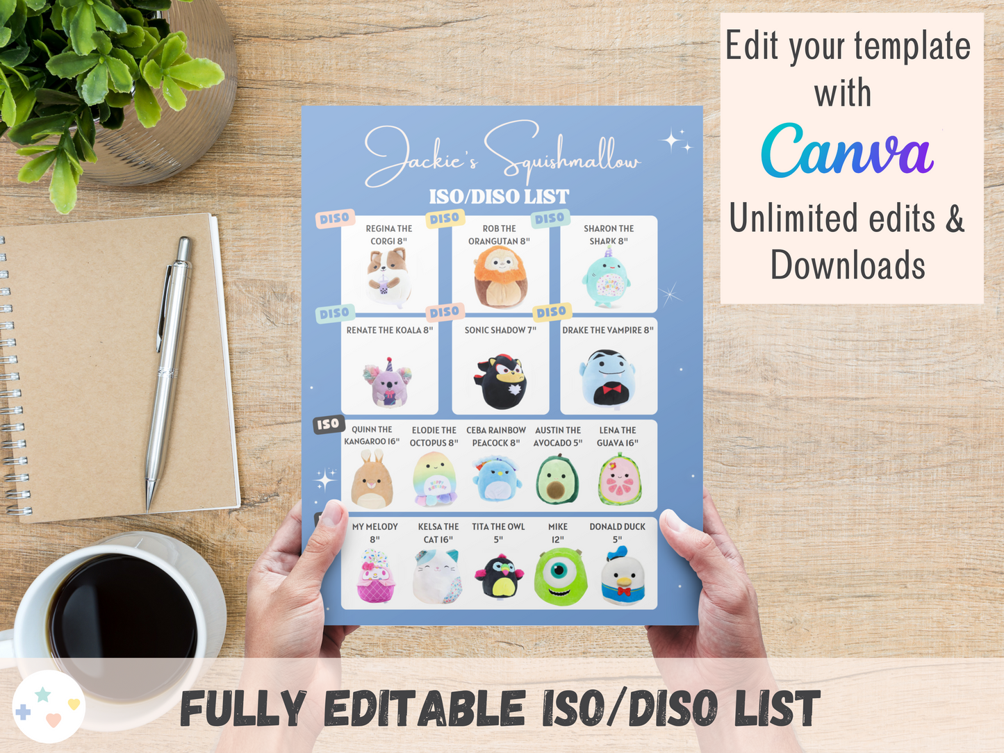 ISO List Template - Blue