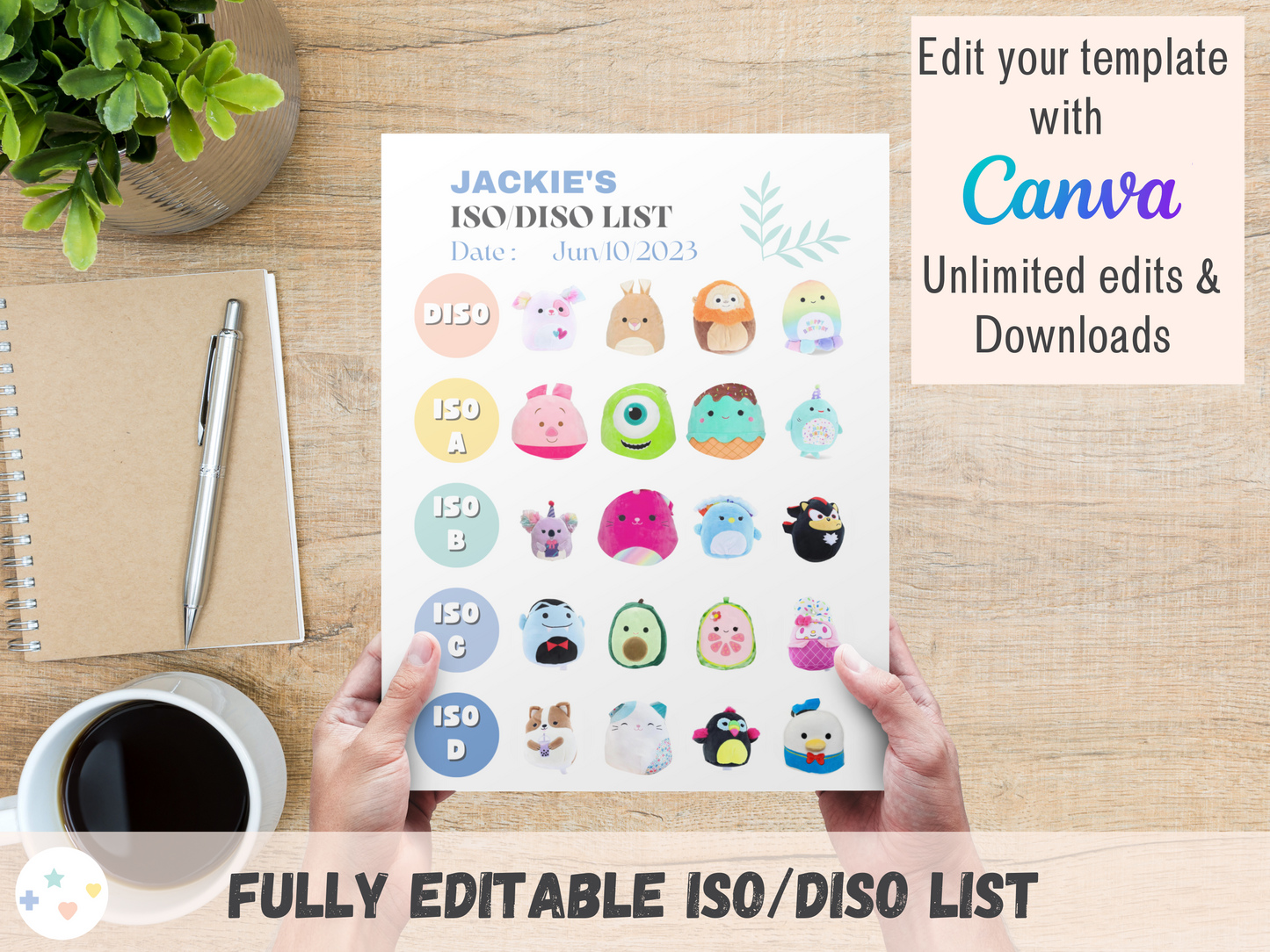 ISO List Template - Rainbow