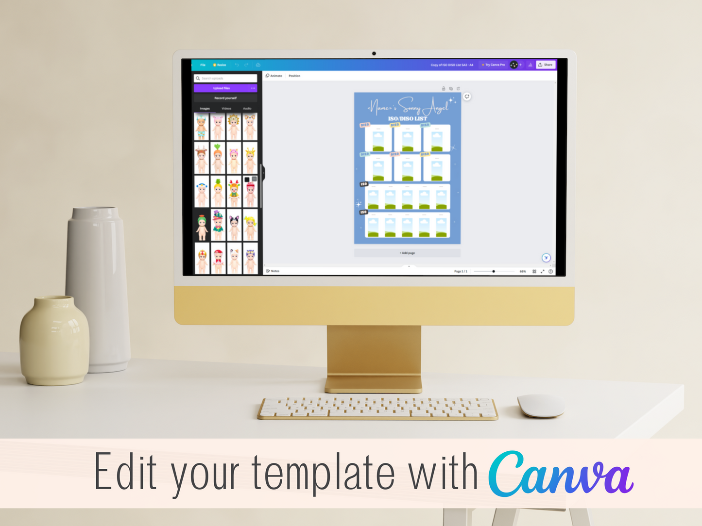 ISO List Template - Blue