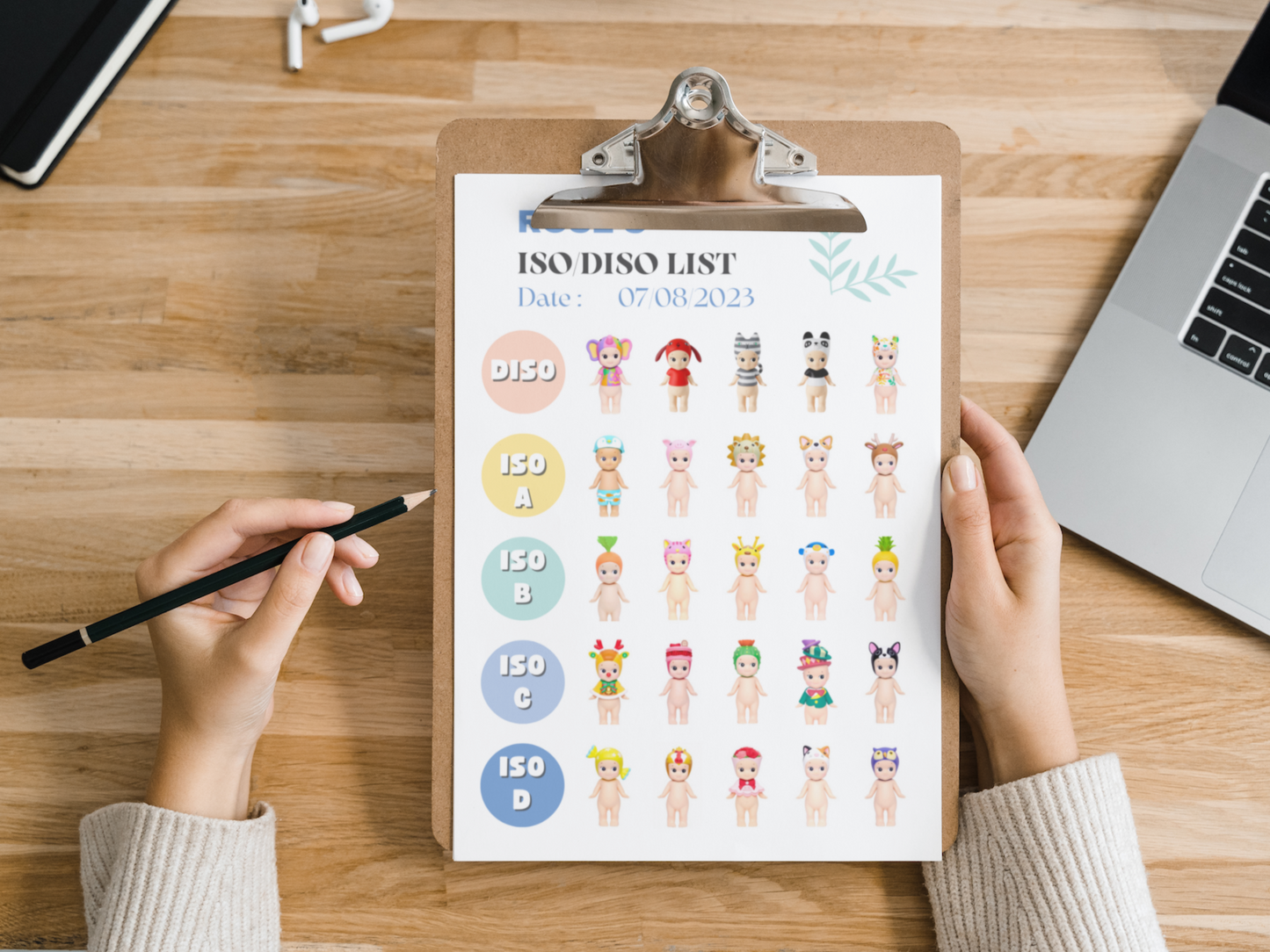 ISO List Template - Rainbow