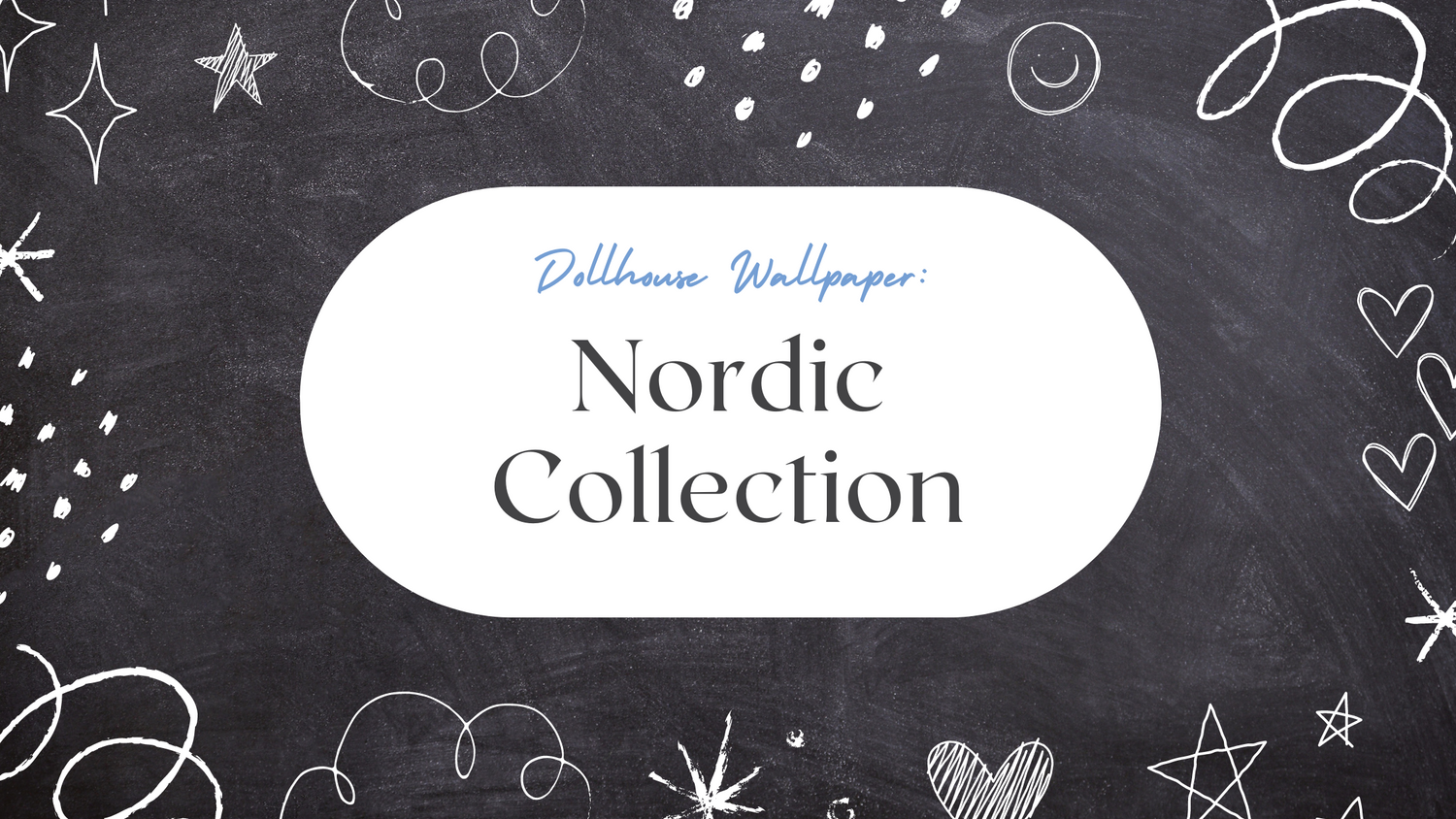 Dollhouse Wallpaper Nordic Collection in black and white