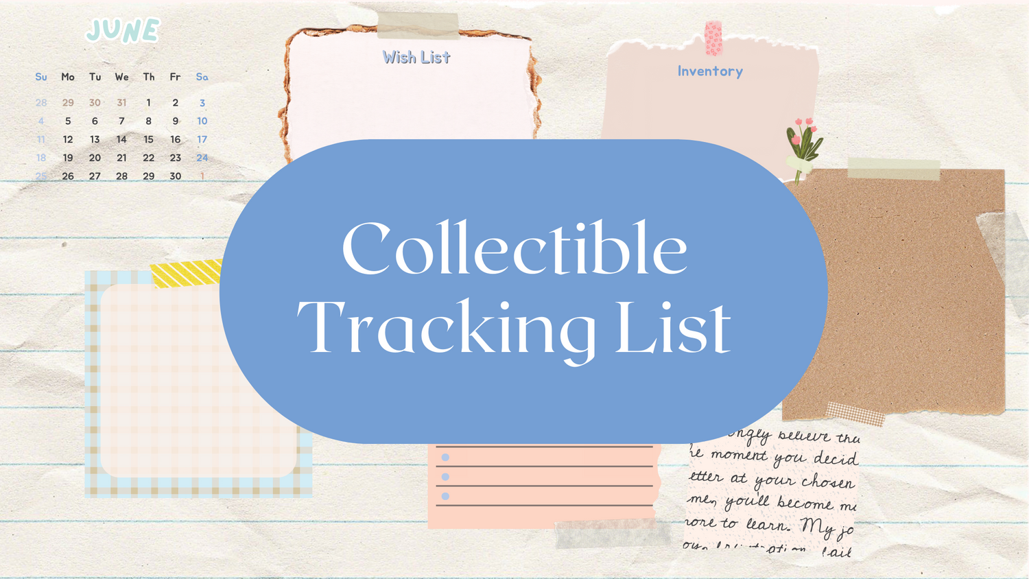 Collectible Tracking List collection