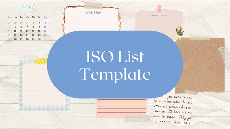 ISO List Templates