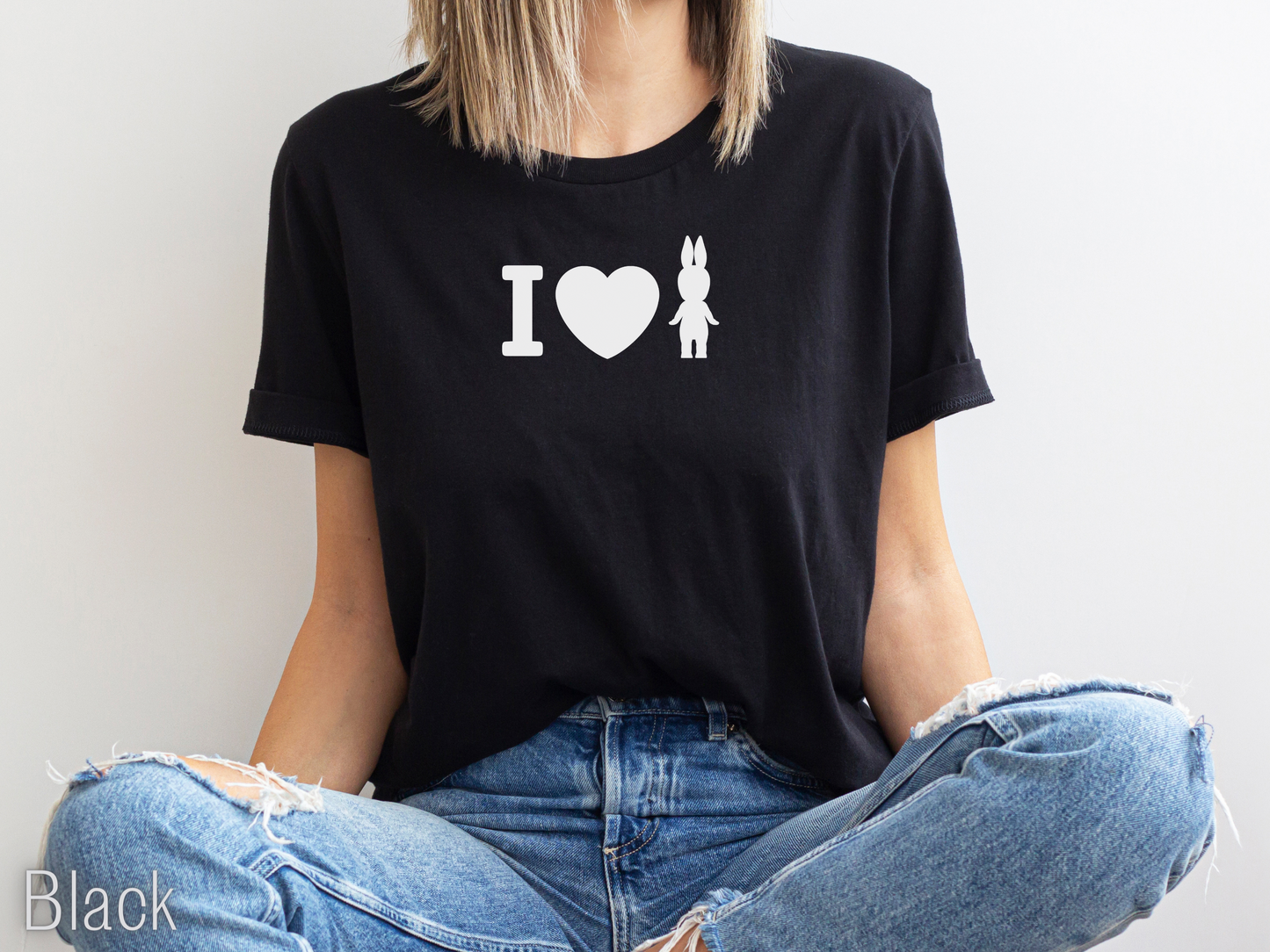 I Love Sonny Angel Black T-shirt