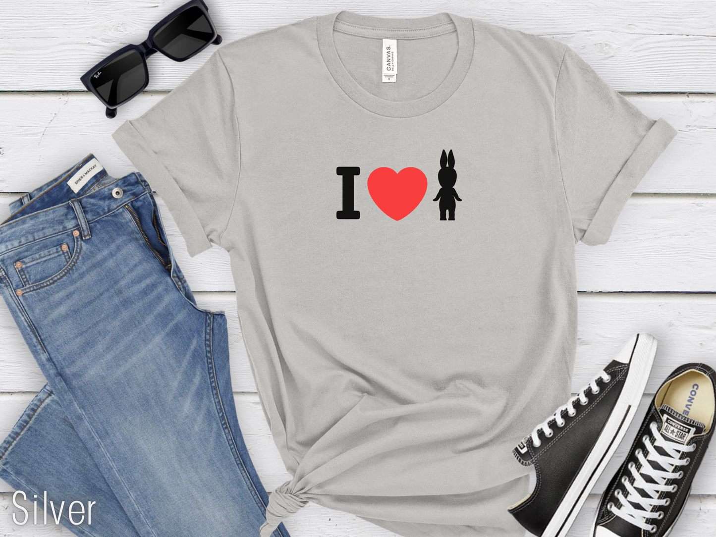 I Love Sonny Angel Silver Tshirt