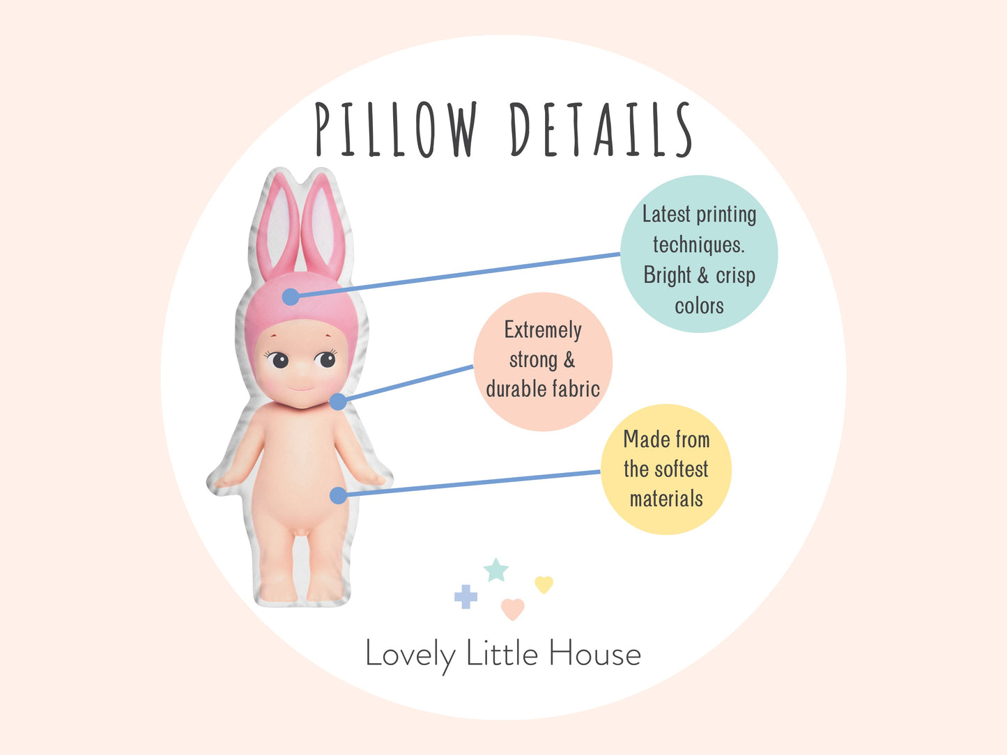 Rabbit Sonny Angel pillow