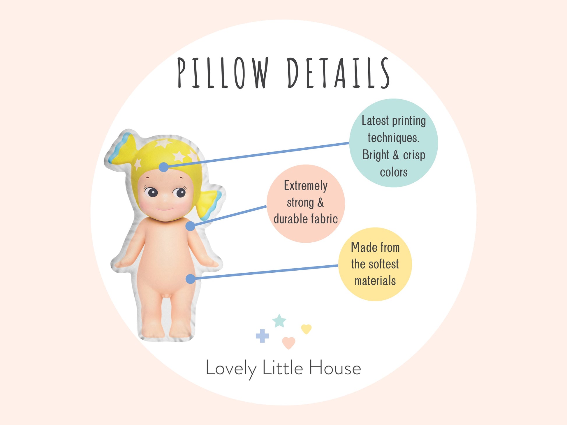 Candy Sonny Angel pillow.