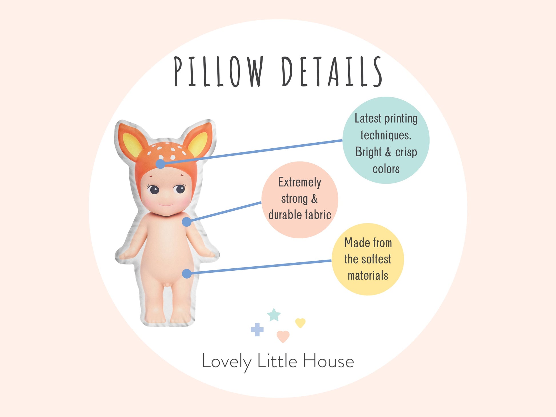 Fawn Sonny Angel Pillow