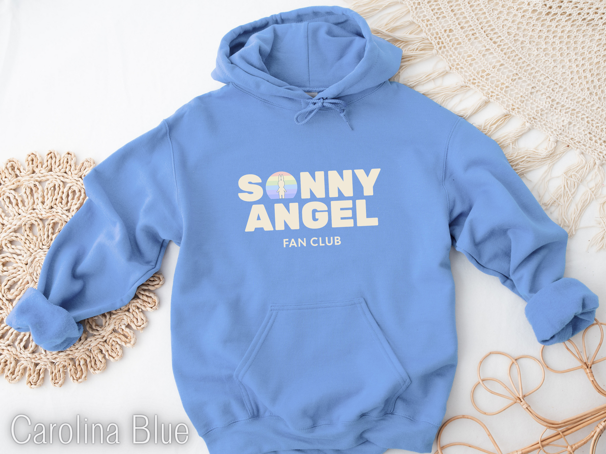 Sonny Angel Fan Club carolina blue Hoodie - front print