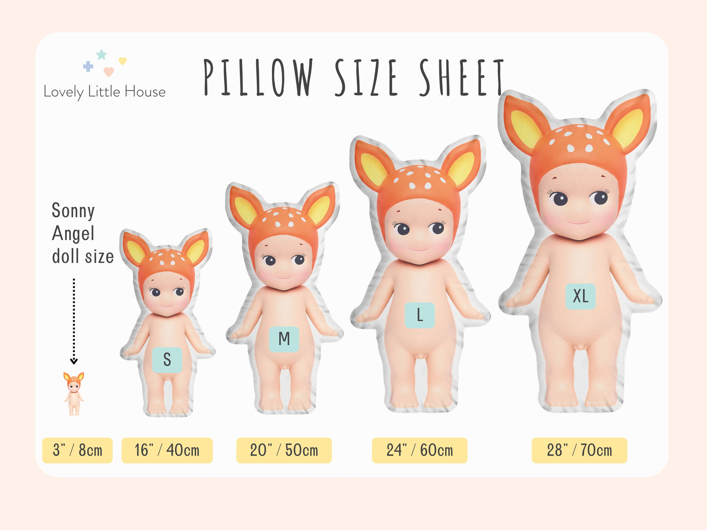 Fawn Sonny Angel Pillow