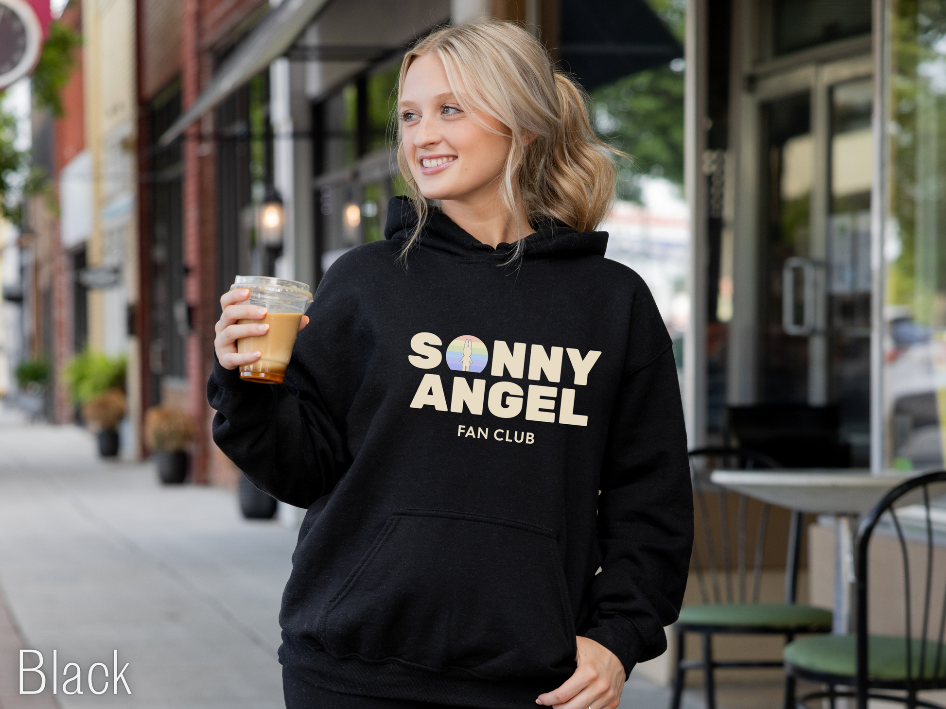 Sonny Angel Fan Club black Hoodie - front print