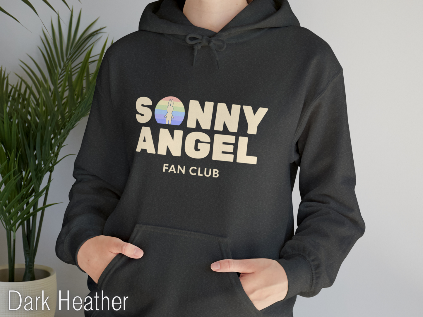 Sonny Angel Fan Club dark heather Hoodie - front print