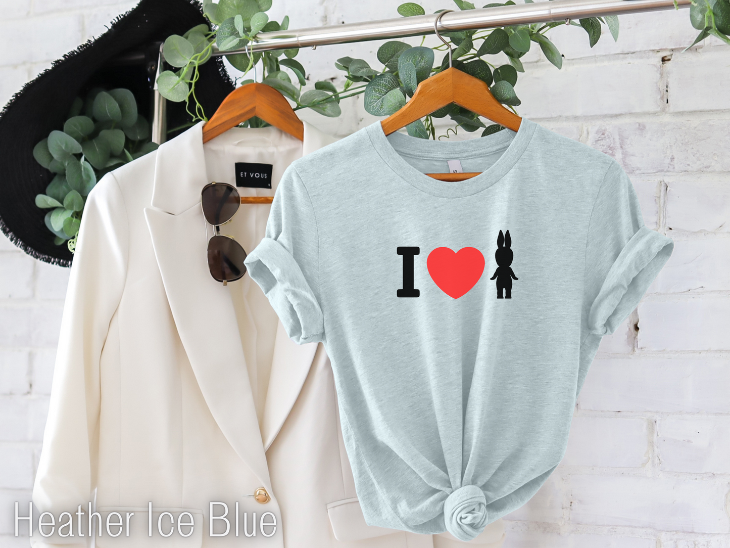 I Love Sonny Angel Heather Ice Blue T-shirt