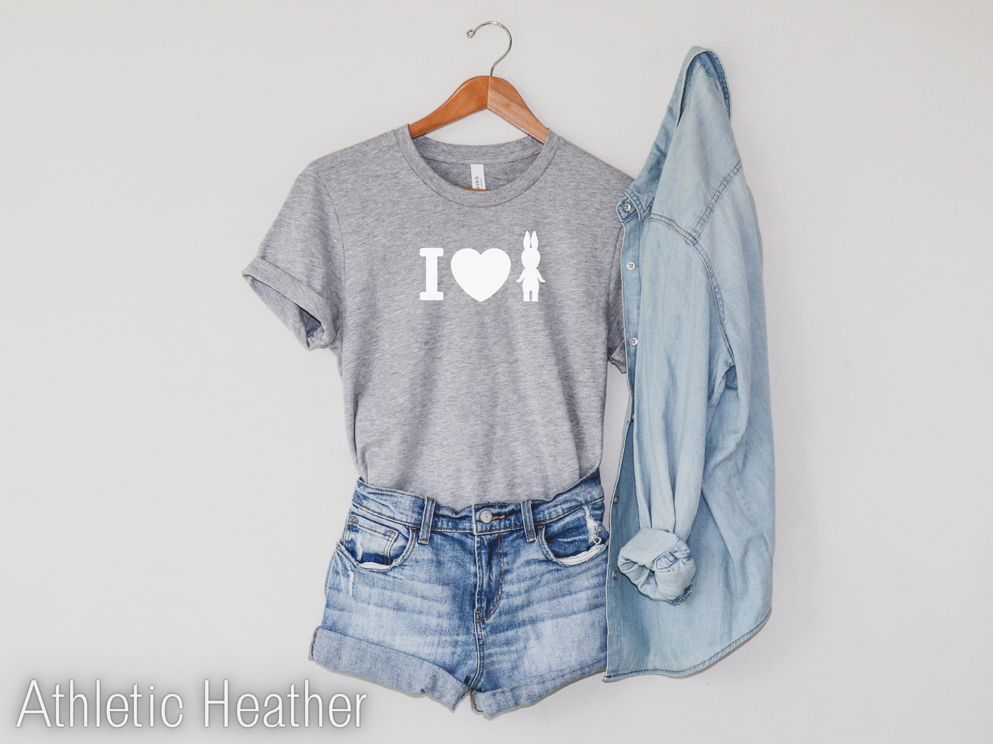 I Love Sonny Angel athletic heather T-shirt