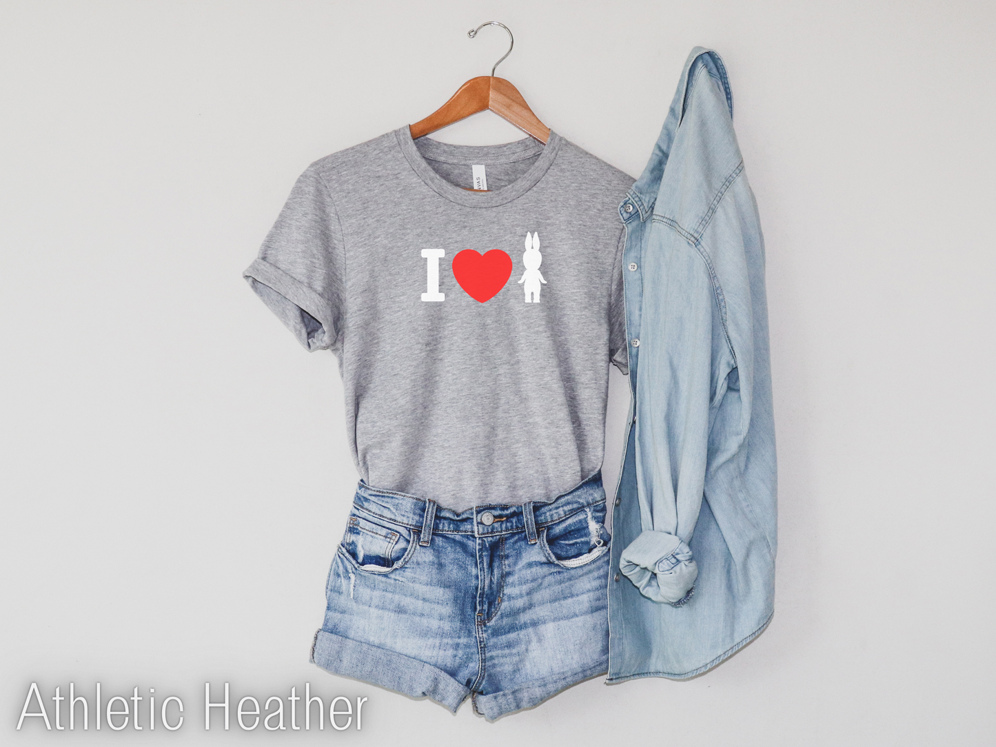 I Love Sonny Angel athletic heather T-shirt