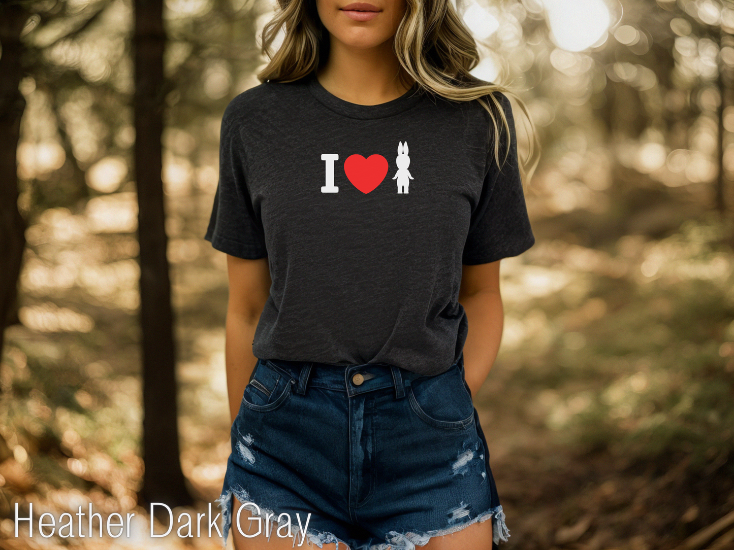 I Love Sonny Angel heather dark gray T-shirt