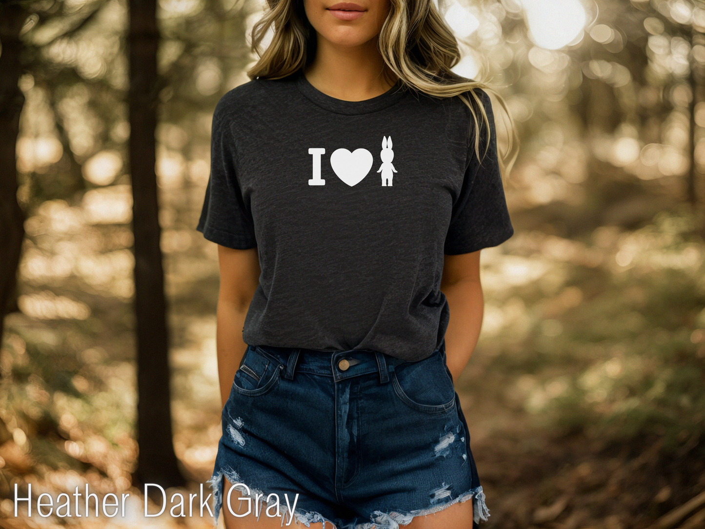 I Love Sonny Angel heather  dark gray T-shirt