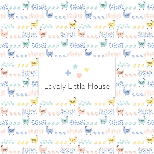 Cute hen and chicks wallpaper