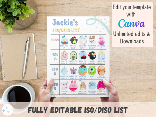 ISO List Template - White