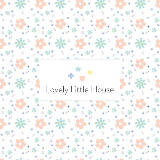 Flowers in pastel colors