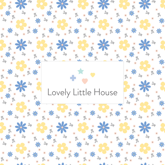 Blue and yellow flowers