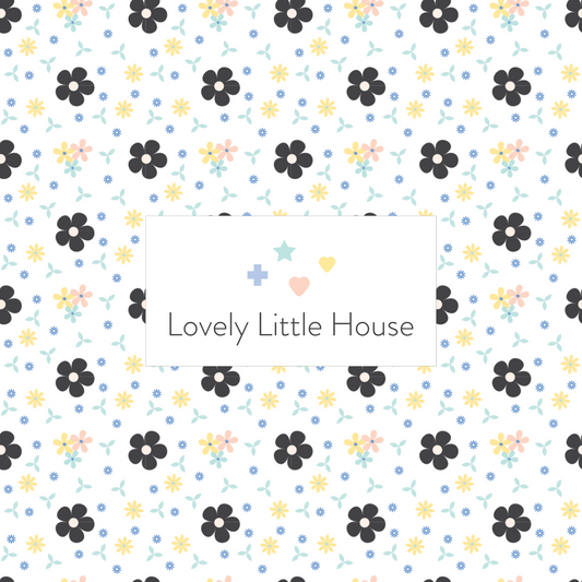 black and pastel colors